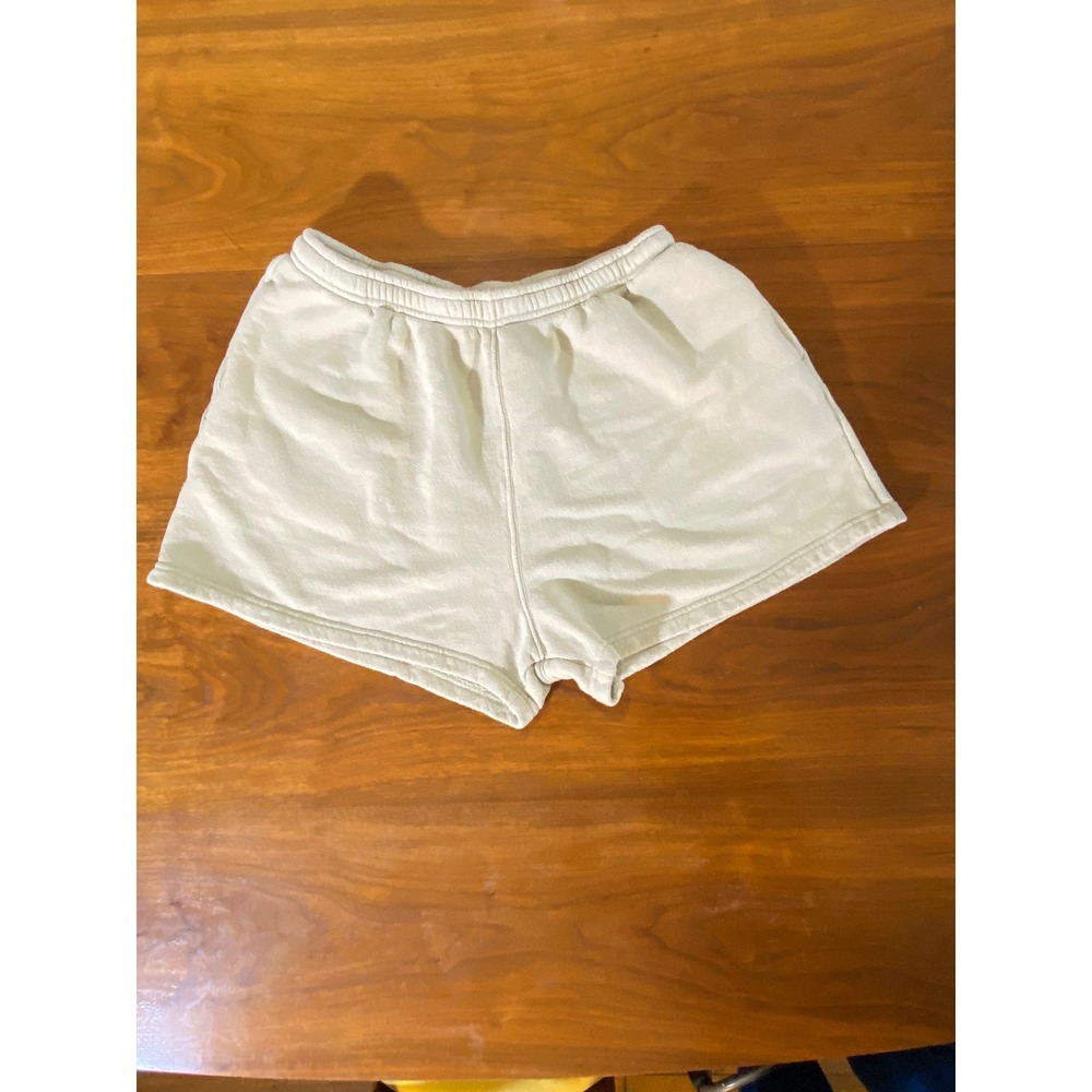 Sage Green NA NIN French Terry Sweat Shorts Cotton Modal Loungewear (Women's XL)